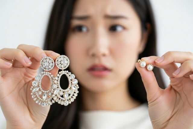 結婚式で揺れるピアスはマナー違反？OK例