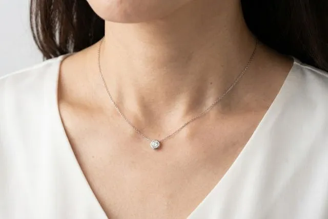 バイザヤードのカラットサイズ比較 0.05ct 0.14ct 0.2ctの着用イメージ